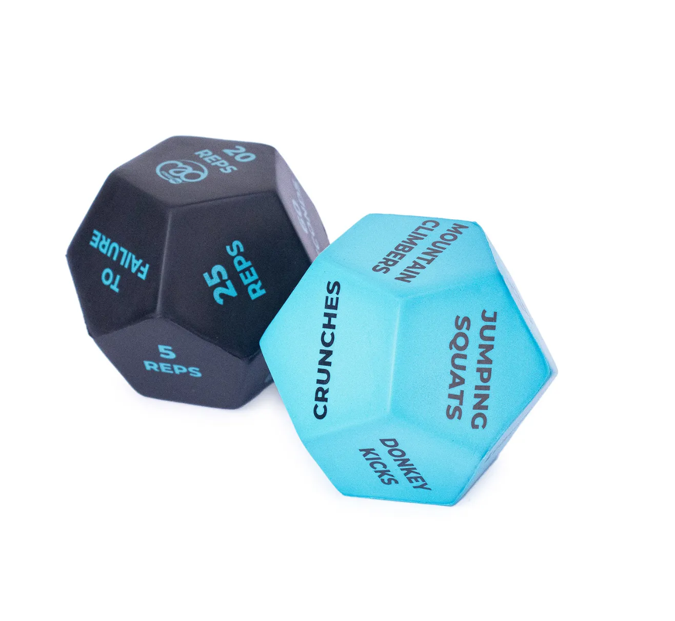 12-Sided Fitness Dice - Pair