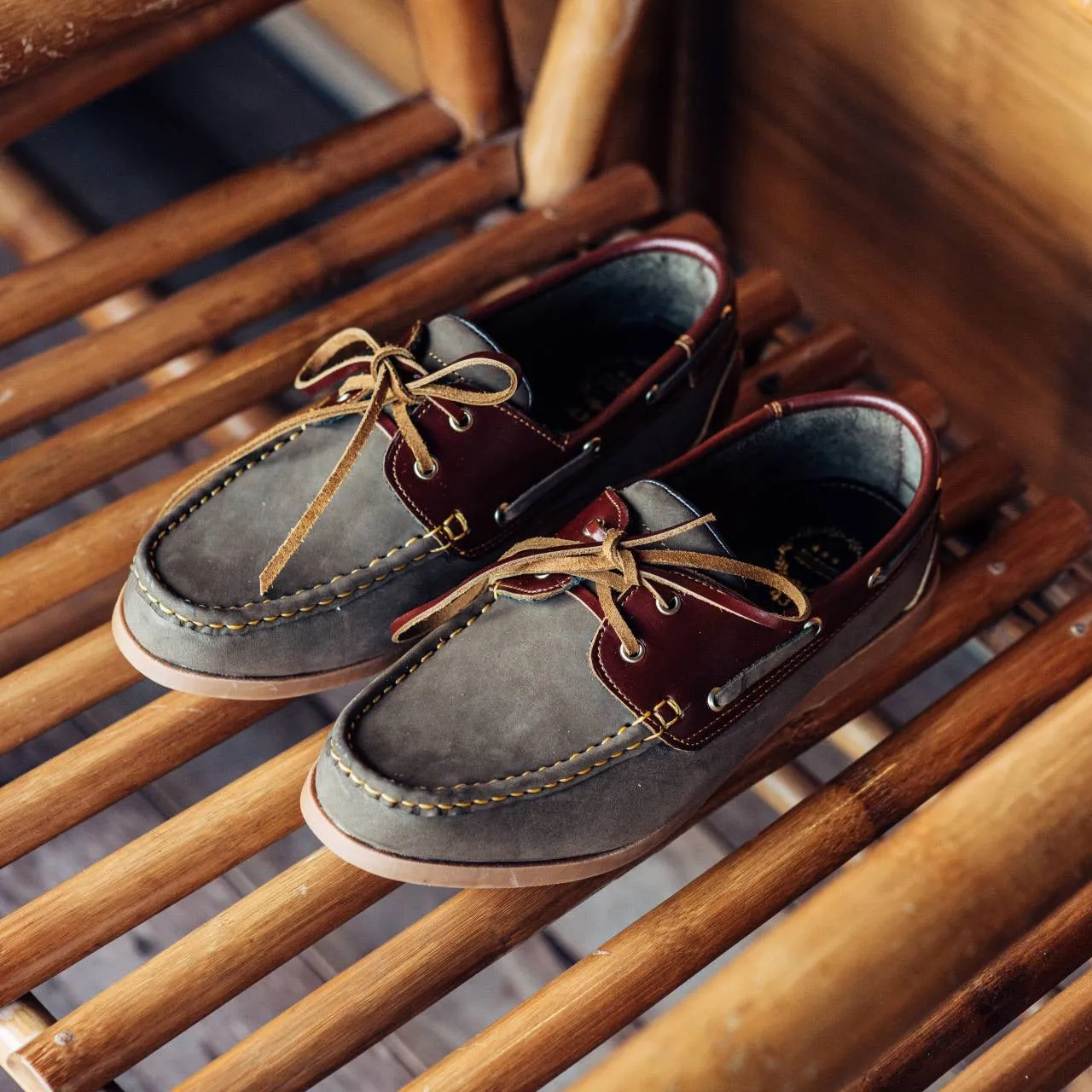 825 Boat Shoe - Olive Caramel