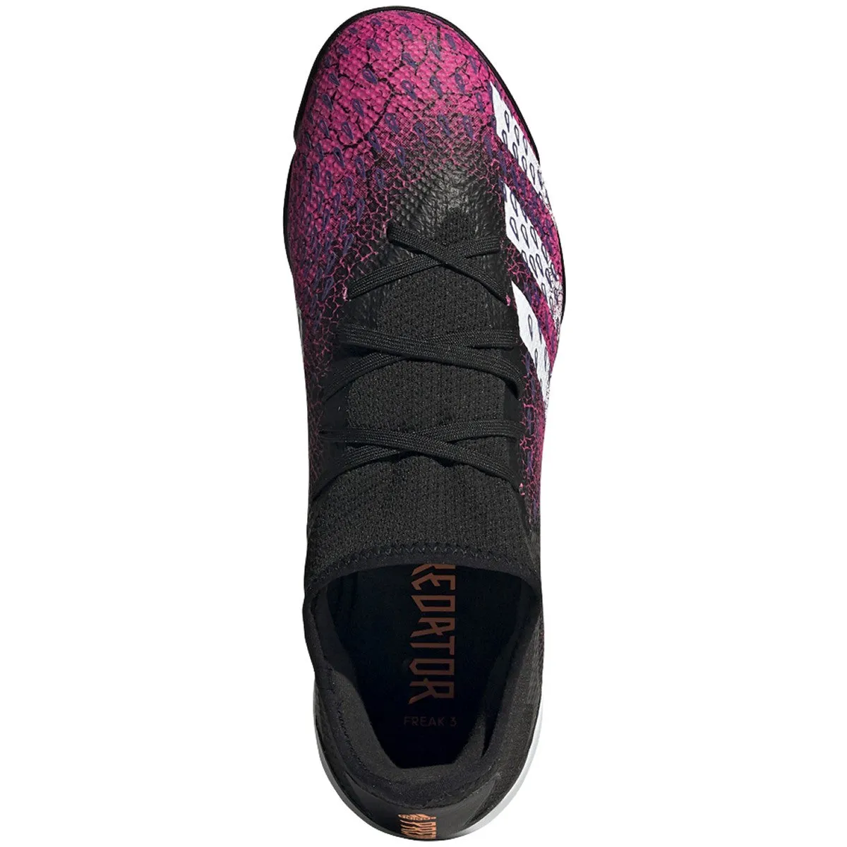 adidas Predator Freak .3 LOW Turf Shoes - Black/White/Shock Pink