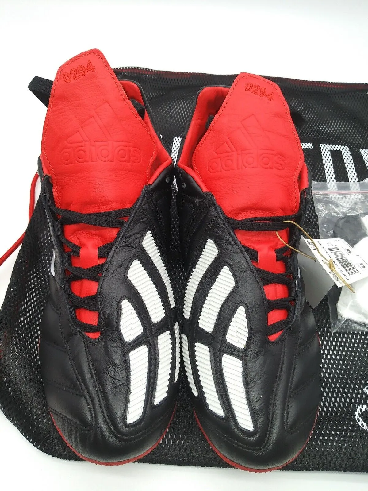 Adidas Predator Mania SG Black Red Limited Edition (Only 2002 Pairs Worldwide)