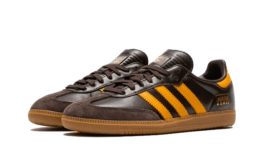 Adidas Samba OG Dark Brown Preloved Yellow