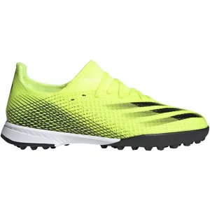 adidas X Ghosted.3 TF JUNIOR Artificial Turf Soccer Shoe - Solar Yellow/Core Black/Team Royal Blue