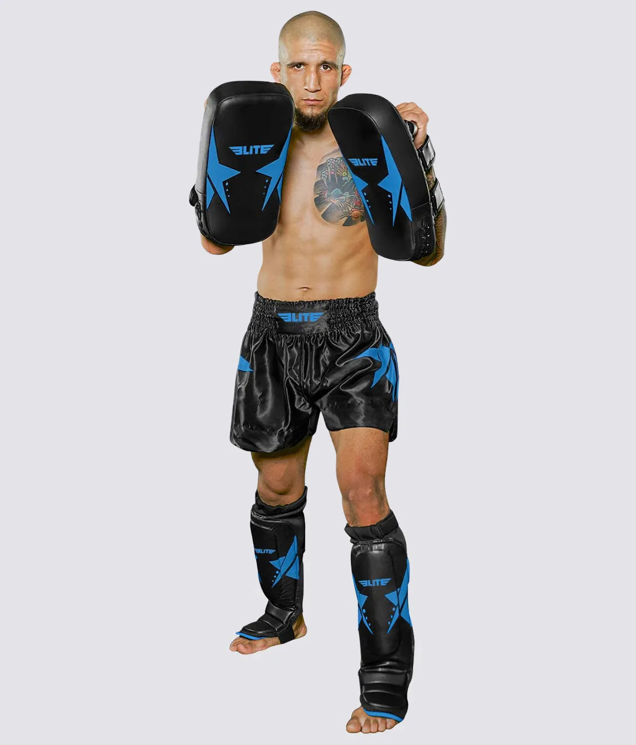 Adults' Black/Blue Muay Thai Kick Pad