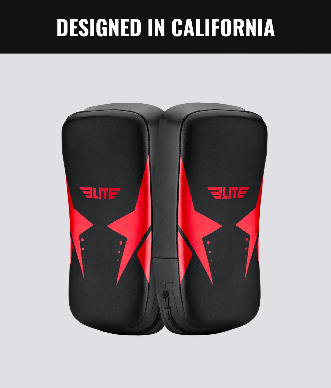 Adults' Black/Red Muay Thai Kick Pad