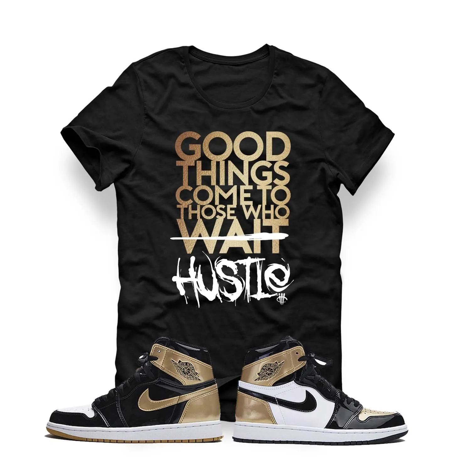 Air Jordan 1 RETRO HIGH OG GOLD TOE Black T (Good Things)