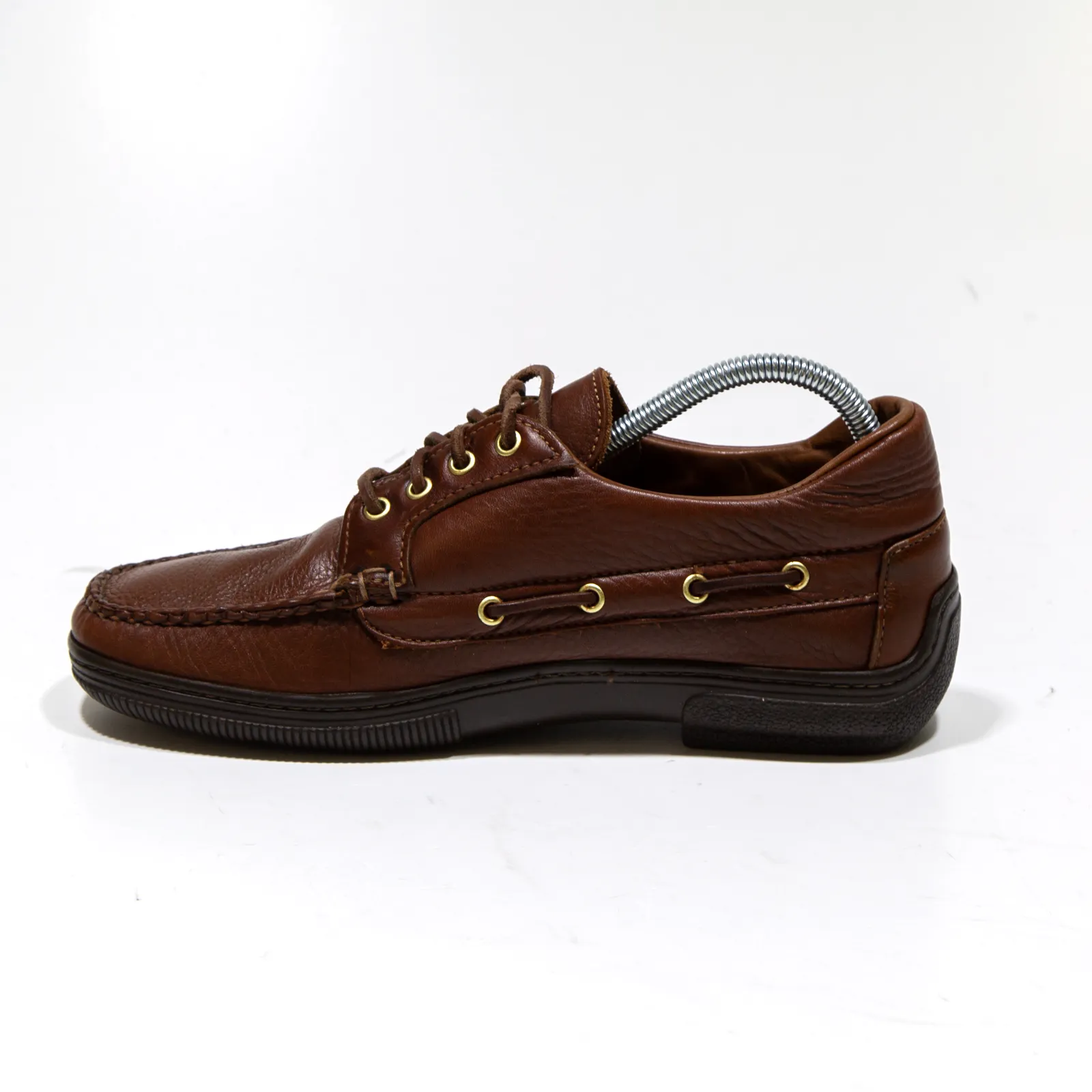 ALLEN EDMONDS Boat Shoes Brown Leather Womens UK 5.5