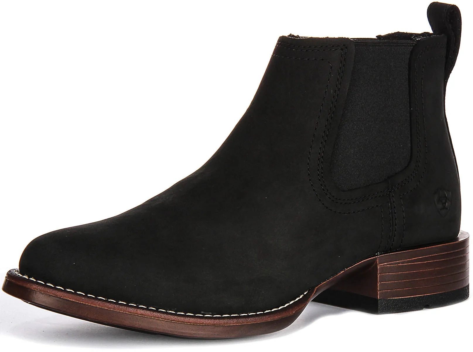 Ariat Booker Ultra Round Toe Chelsea In Black For Men