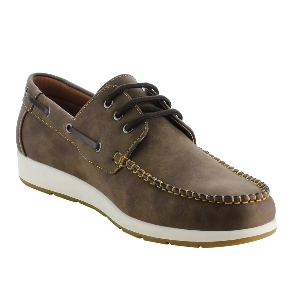 Arider AG63 Men's Moc Toe Boat Shoes Lace Up Casual Oxfords