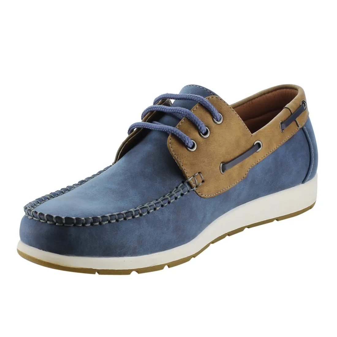 Arider AG63 Men's Moc Toe Boat Shoes Lace Up Casual Oxfords