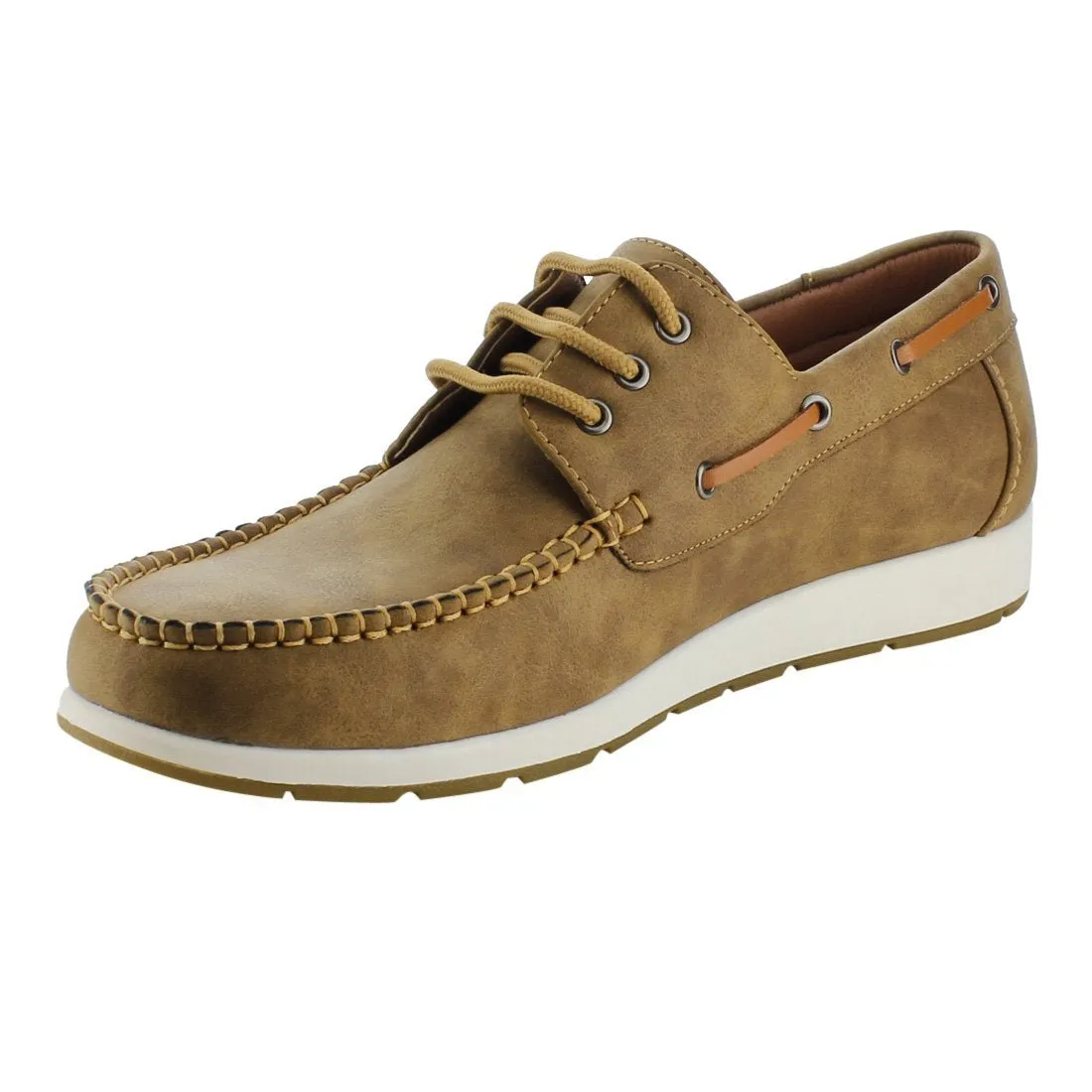 Arider AG63 Men's Moc Toe Boat Shoes Lace Up Casual Oxfords