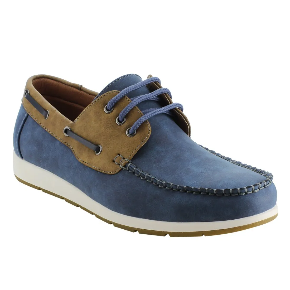 Arider AG63 Men's Moc Toe Boat Shoes Lace Up Casual Oxfords