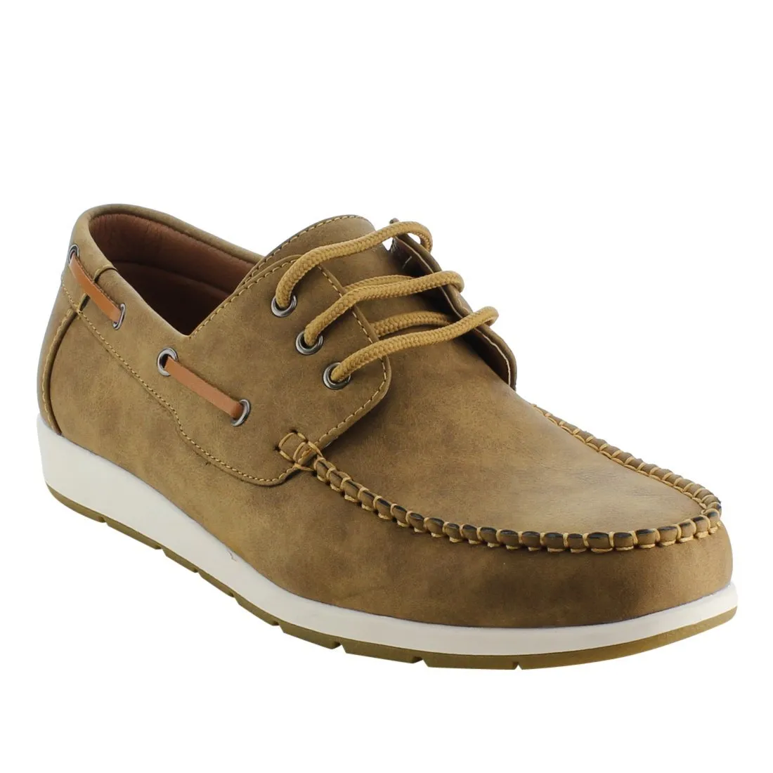 Arider AG63 Men's Moc Toe Boat Shoes Lace Up Casual Oxfords