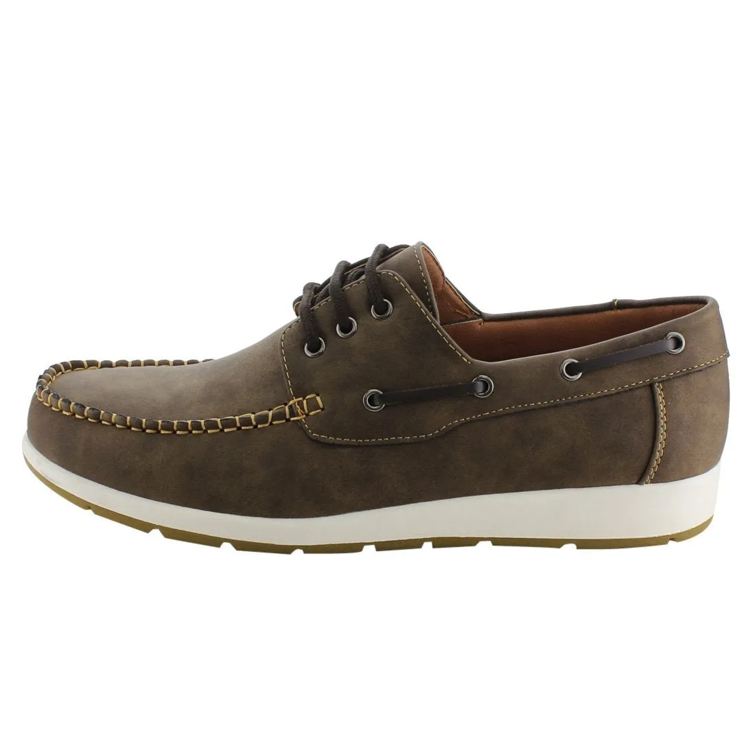 Arider AG63 Men's Moc Toe Boat Shoes Lace Up Casual Oxfords