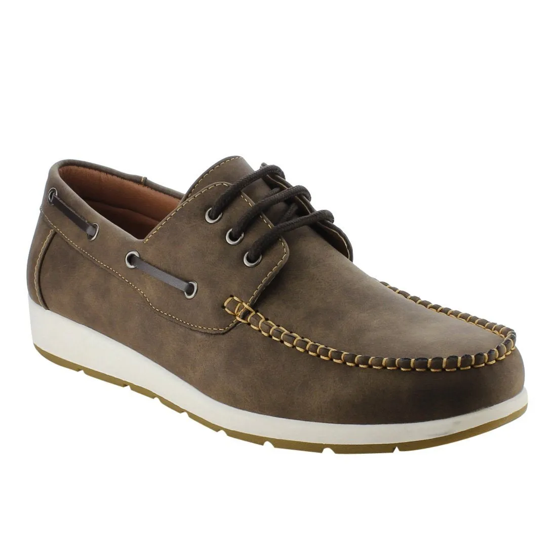 Arider AG63 Men's Moc Toe Boat Shoes Lace Up Casual Oxfords