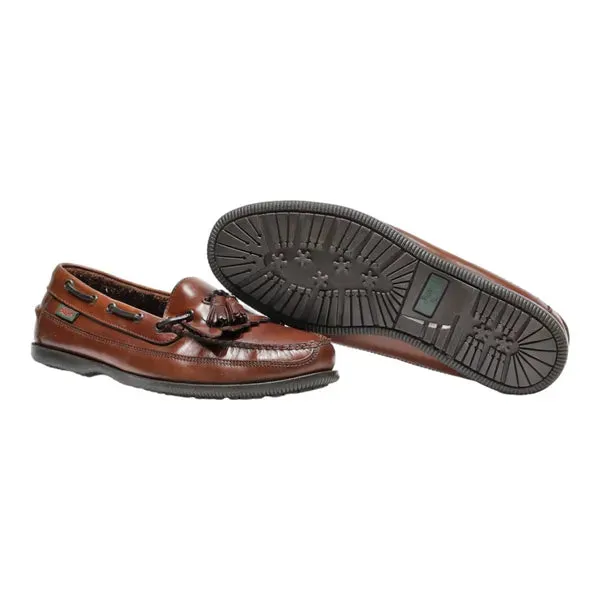 BASS Boat Shoes Brown Leather Mens UK 9.5