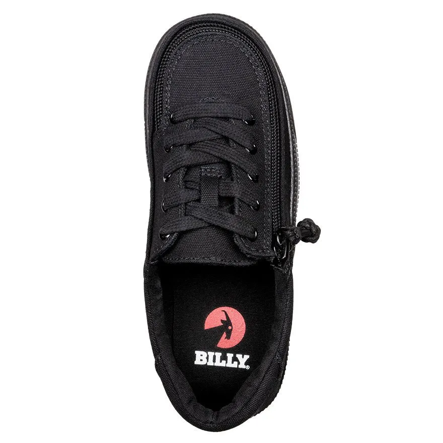 Billy Kid's Black to the Floor Canvas BILLY Classic Lace Lows