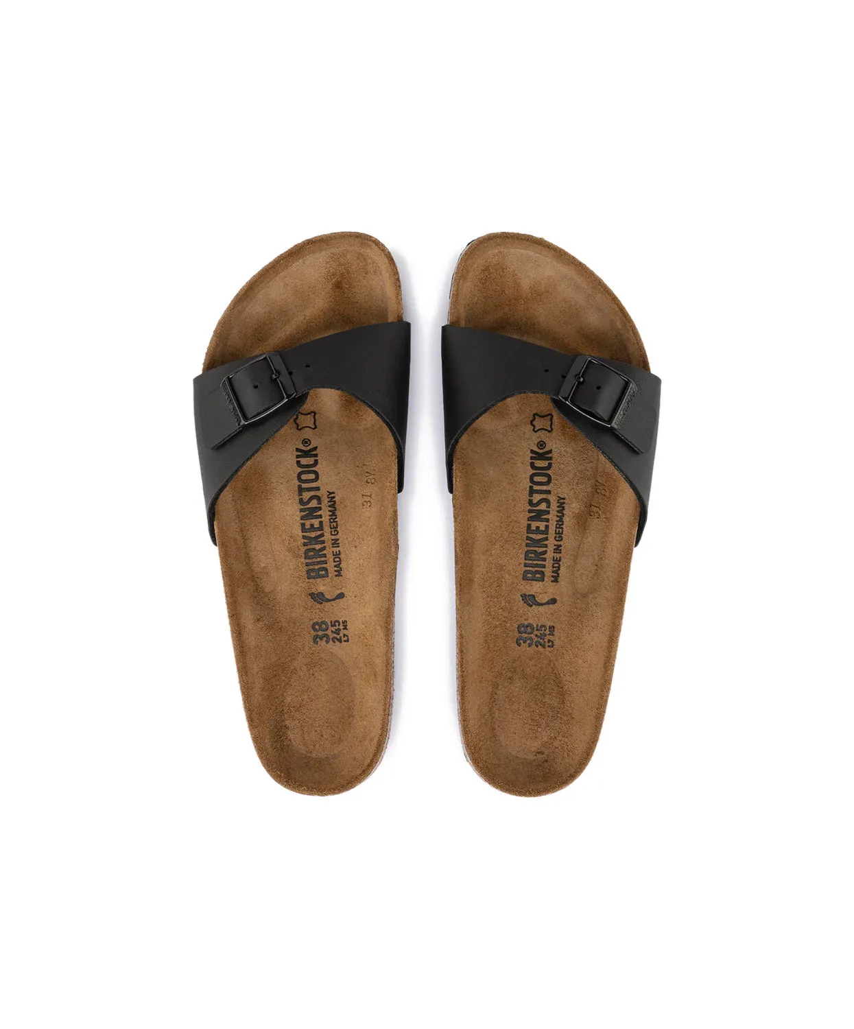 Birkenstock Madrid Birko-Flor Black Sandals