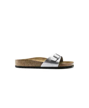 Birkenstock Madrid Birko-Flor Silver Sandals