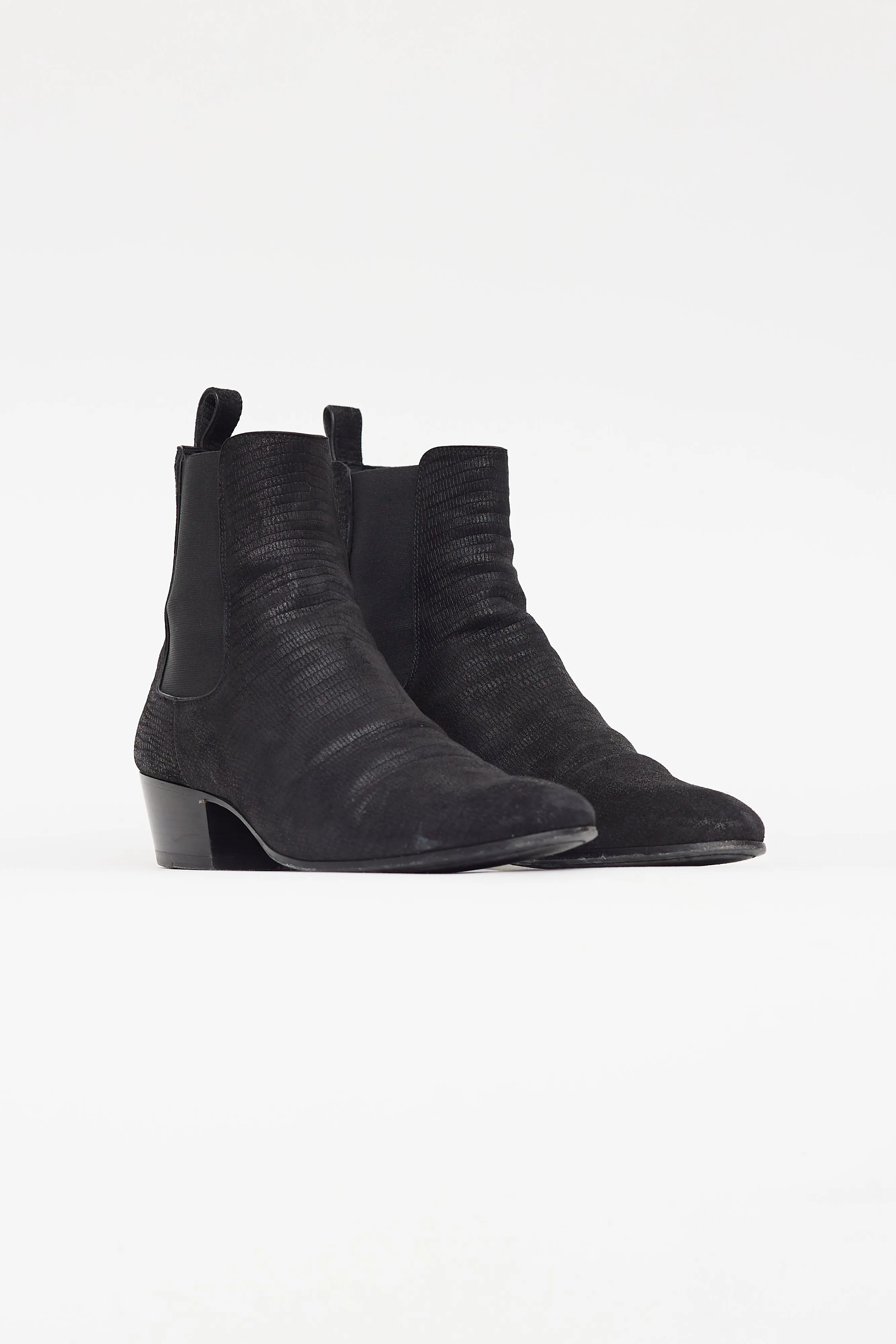 Black Suede Wyatt Chelsea Boot