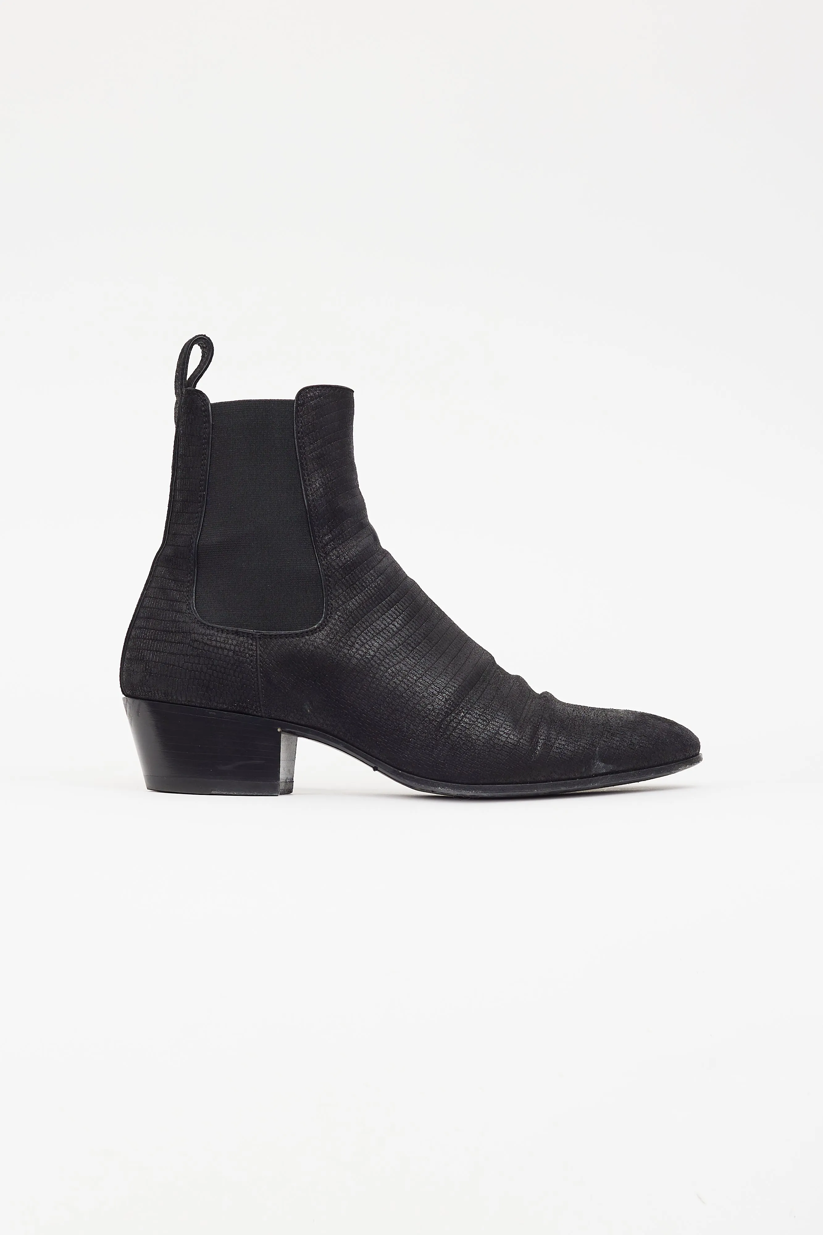 Black Suede Wyatt Chelsea Boot