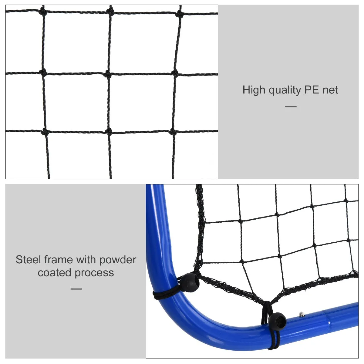 Blue Football Rebounder Net