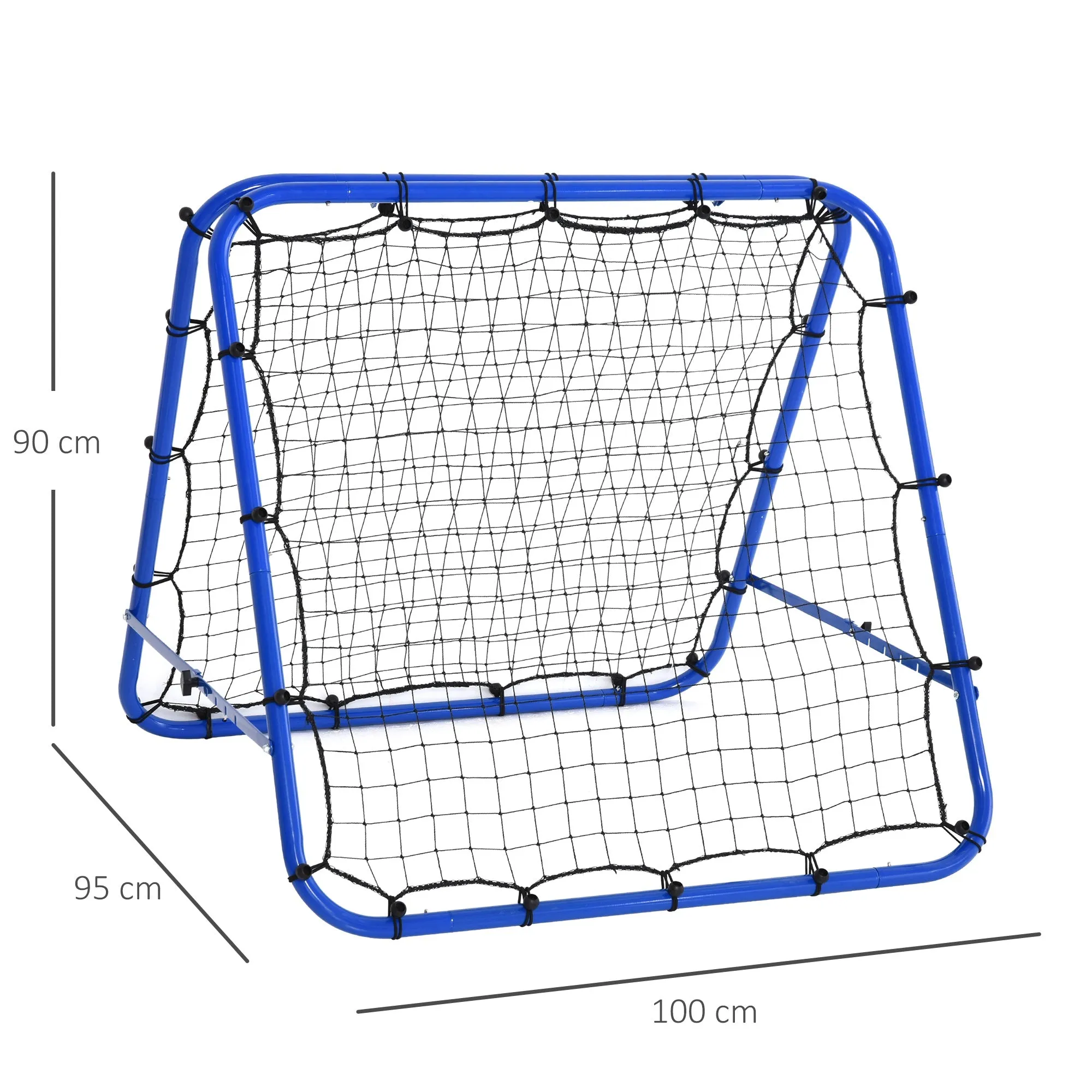 Blue Football Rebounder Net