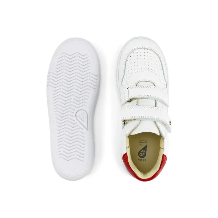 Bobux Kids Plus KP Riley Sneaker White Red