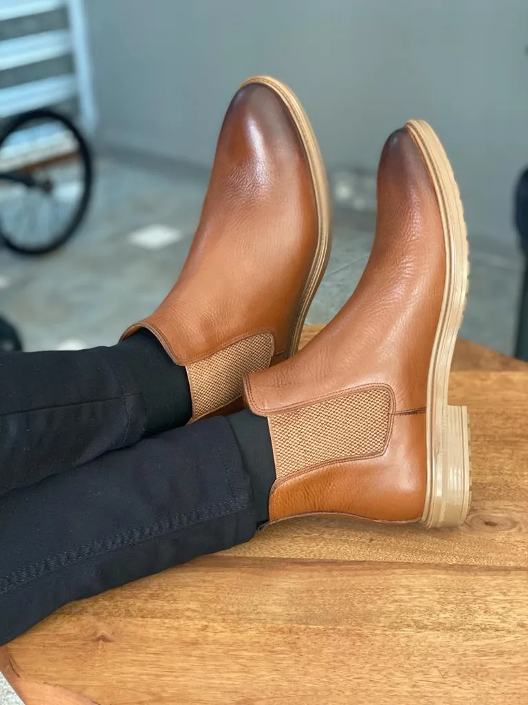 Brown Chelsea Boots for Men by GentWith.com | Free Worldwide Shipping