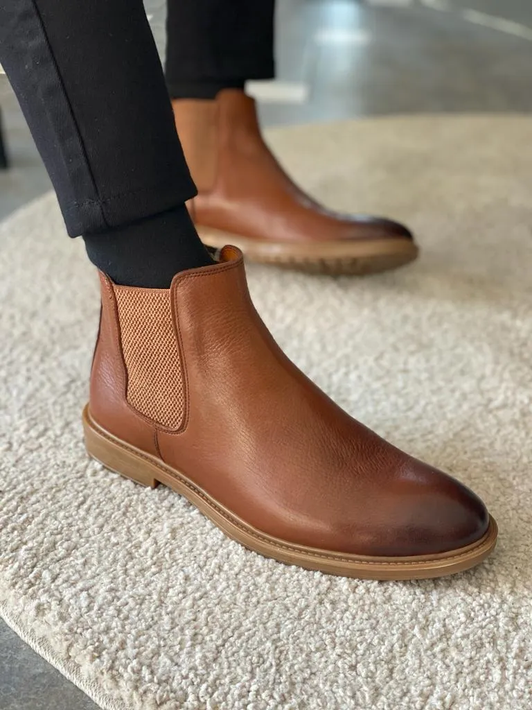 Brown Chelsea Boots for Men by GentWith.com | Free Worldwide Shipping