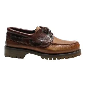 CAMEL BOOTS Boat Shoes Brown Leather Mens UK 7