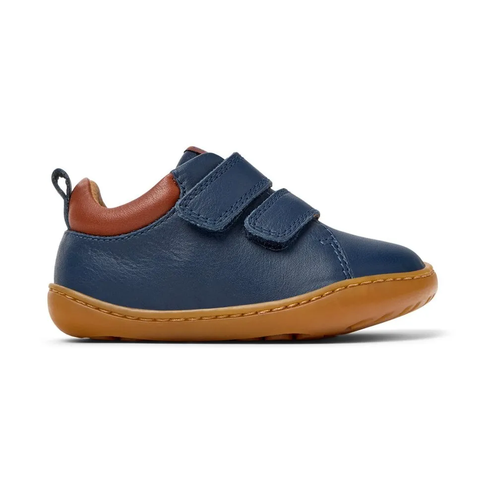 Camper: Peu Cami Velcro - Blue / Brown