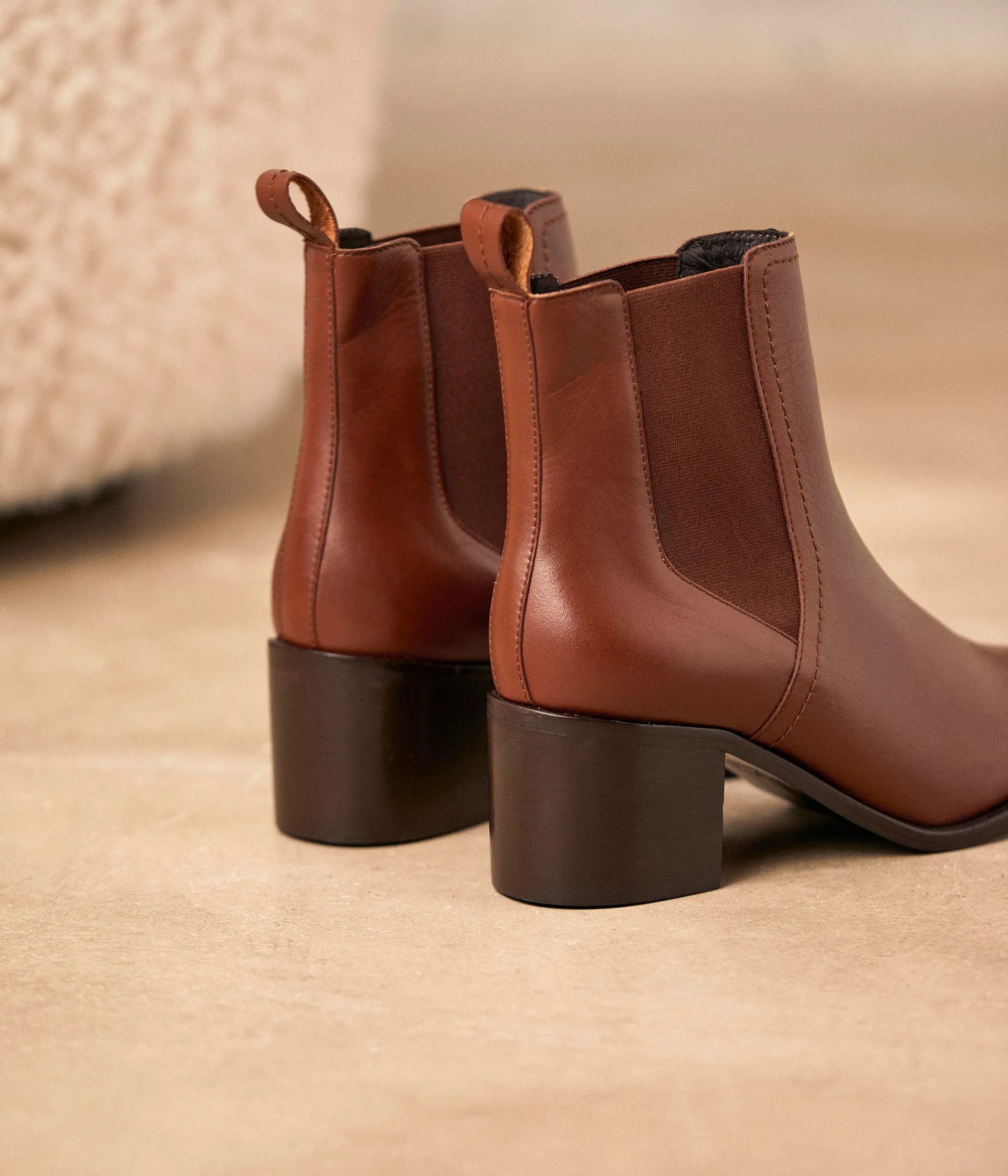 Chelsea boots marron Célina