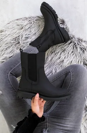 Chelsea Boots Mat Zwart