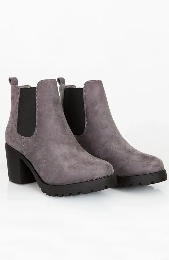 Chelsea Boots Suede Grijs