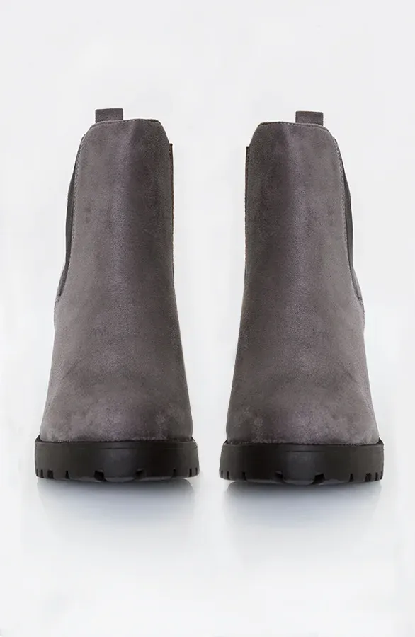 Chelsea Boots Suede Grijs