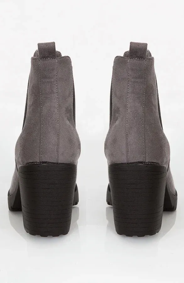 Chelsea Boots Suede Grijs