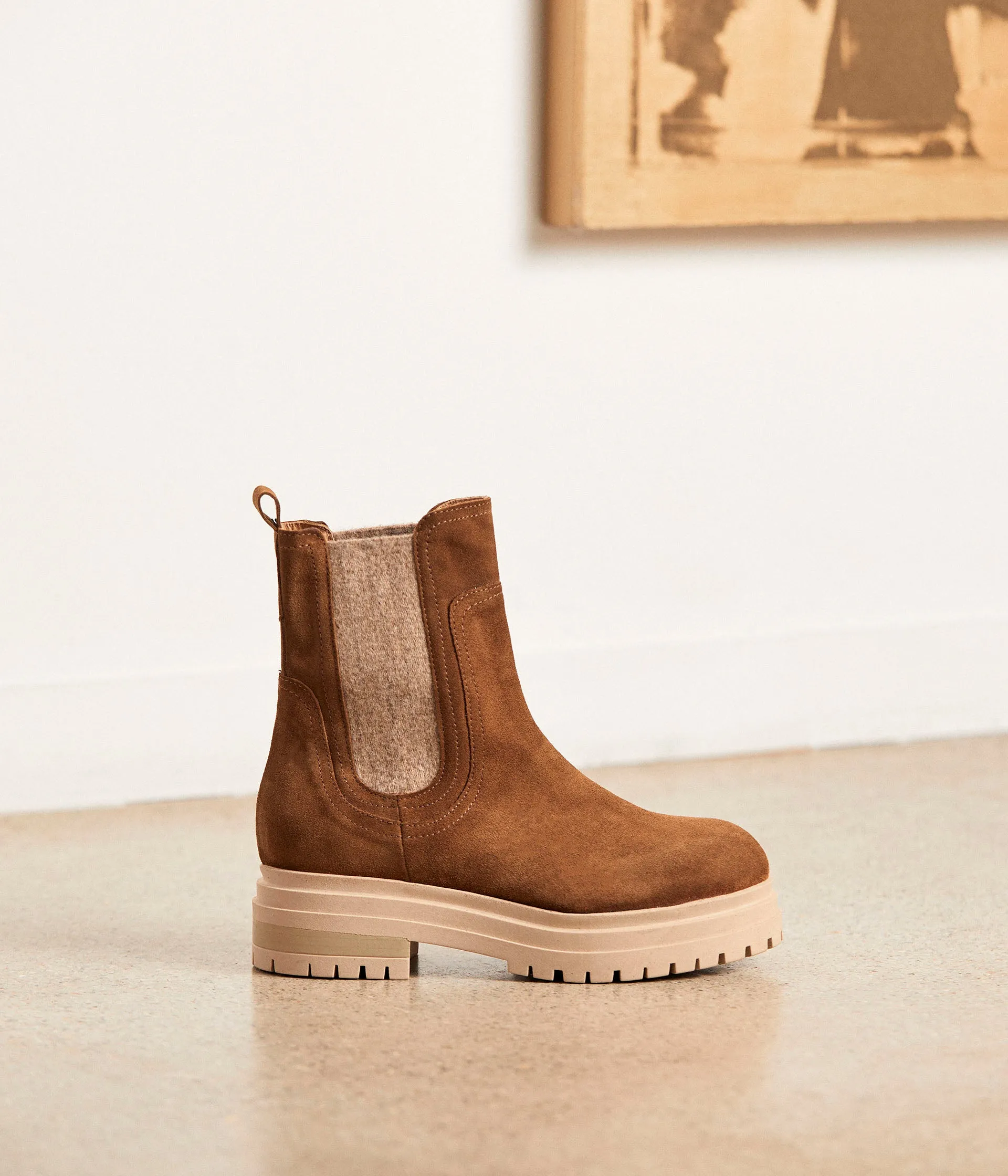 Chelsea boots tabac Corane