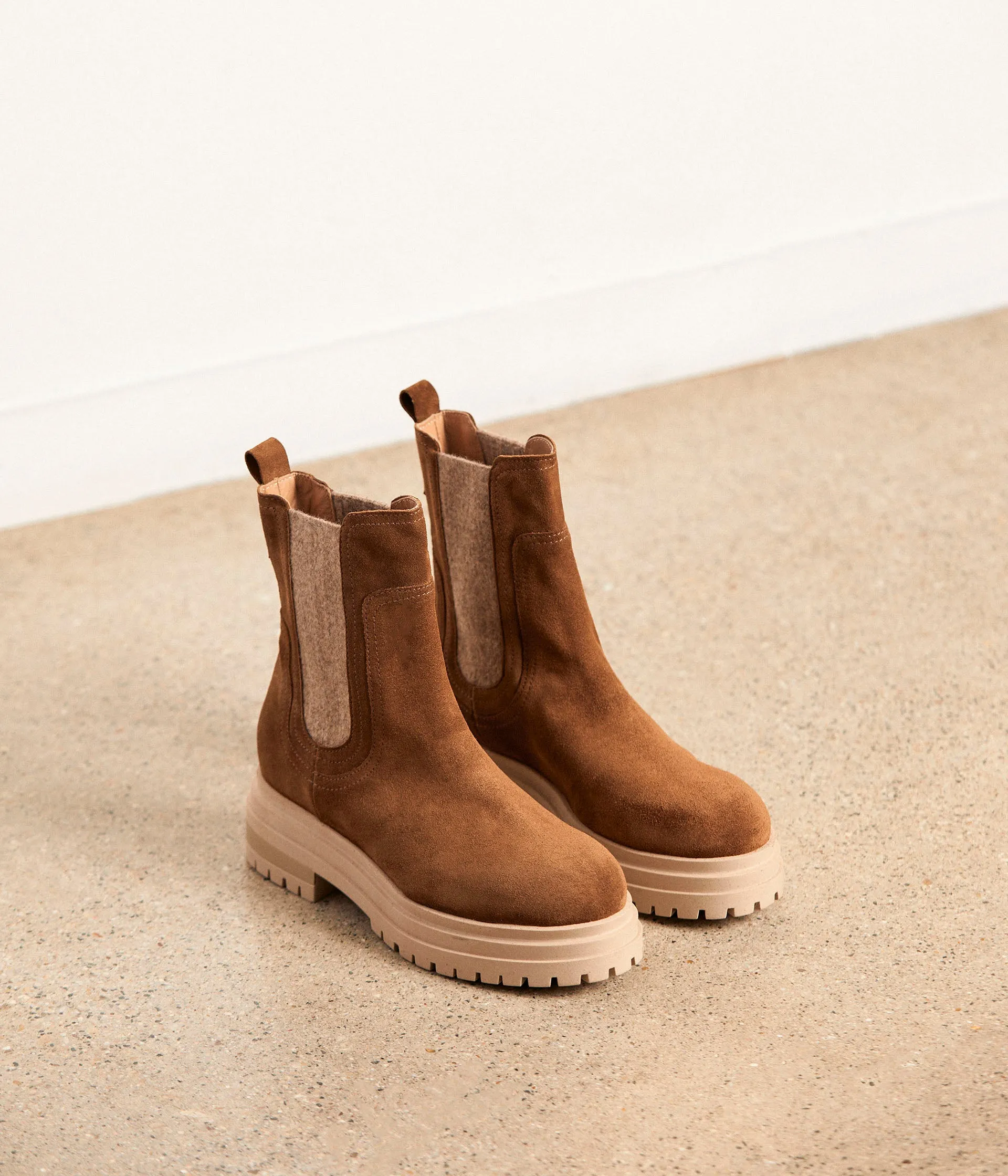 Chelsea boots tabac Corane