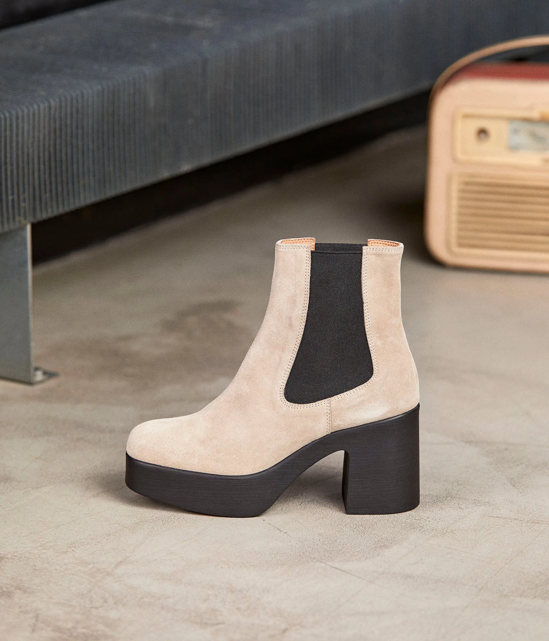 Chelsea boots taupe Imae