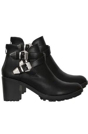 Chelsea Buckle Boots Zwart