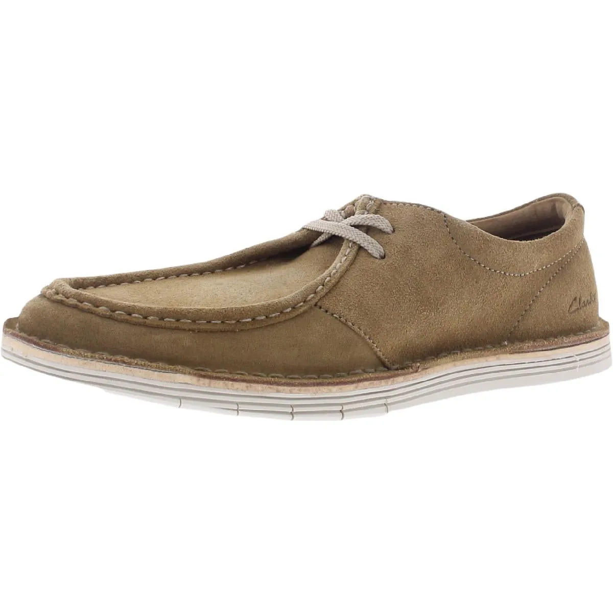 Clarks Mens Forge Run  Canvas Slip On Boat Shoes