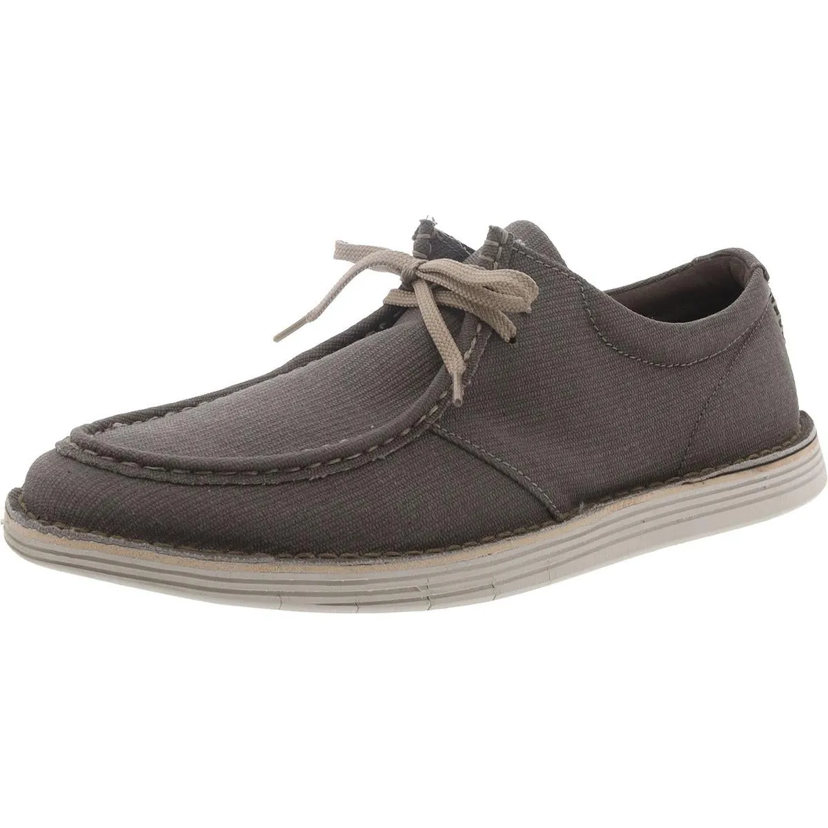 Clarks Mens Forge Run  Canvas Slip On Boat Shoes