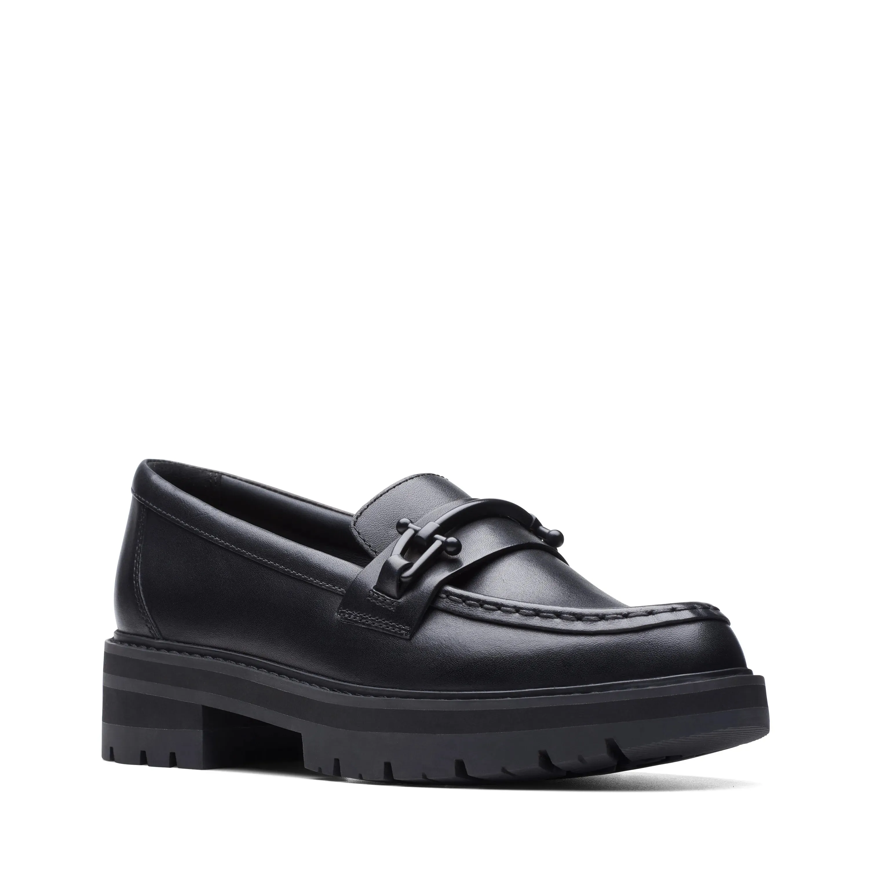 CLARKS | MOCASINES MUJER | ORIANNA BIT BLACK LEATHER | NEGRO