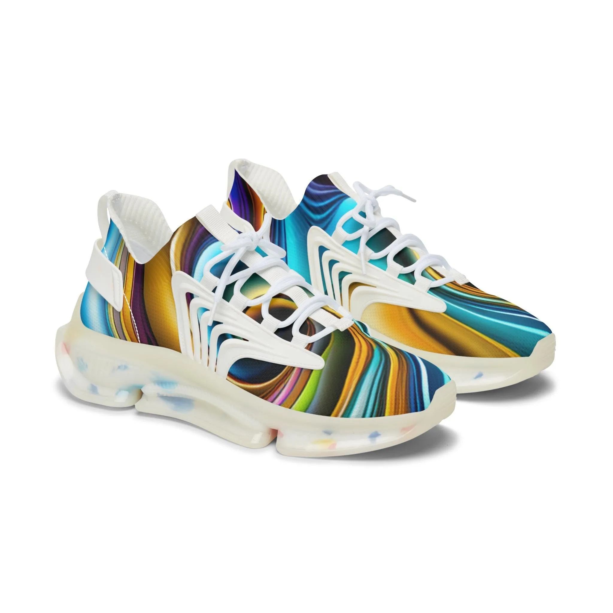 ColorSwirled Women's Mesh Sneakers