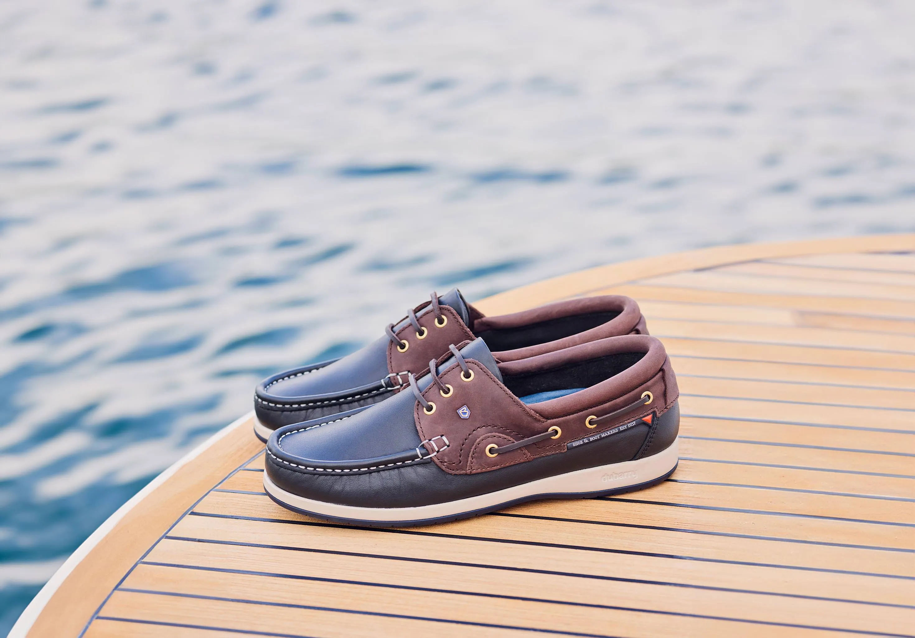 Commodore XLT Boat Shoe - Navy/Brown