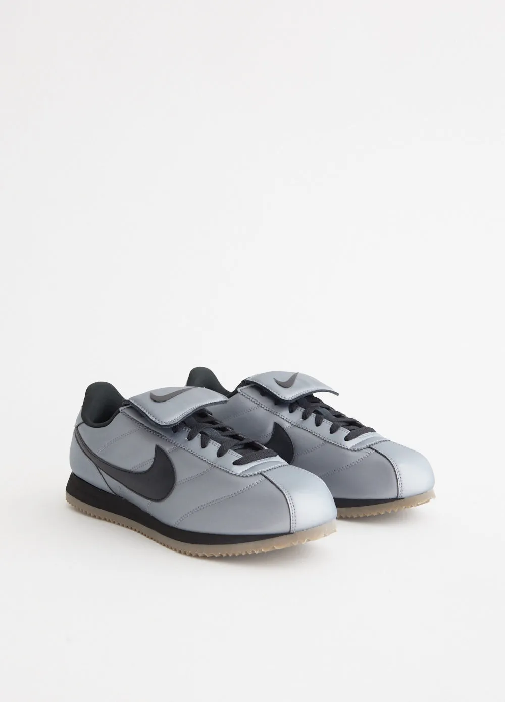 Cortez Leather SE 'Metallic Cool Grey' Sneakers