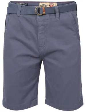 Cotton Chino Shorts in Vintage Indigo - Tokyo Laundry