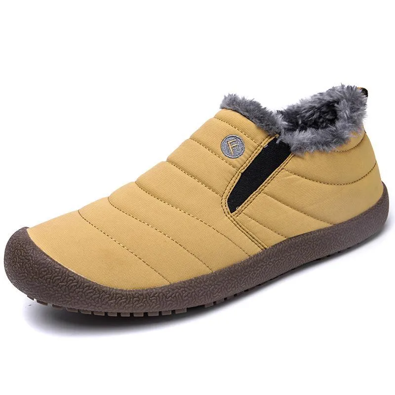 Damen Schneeschuhe Winterschuhe Slip On Ankle Booties Anti-Rutsch-Wasserbeständige Pelzgefütterte Outdoor-Sneakers