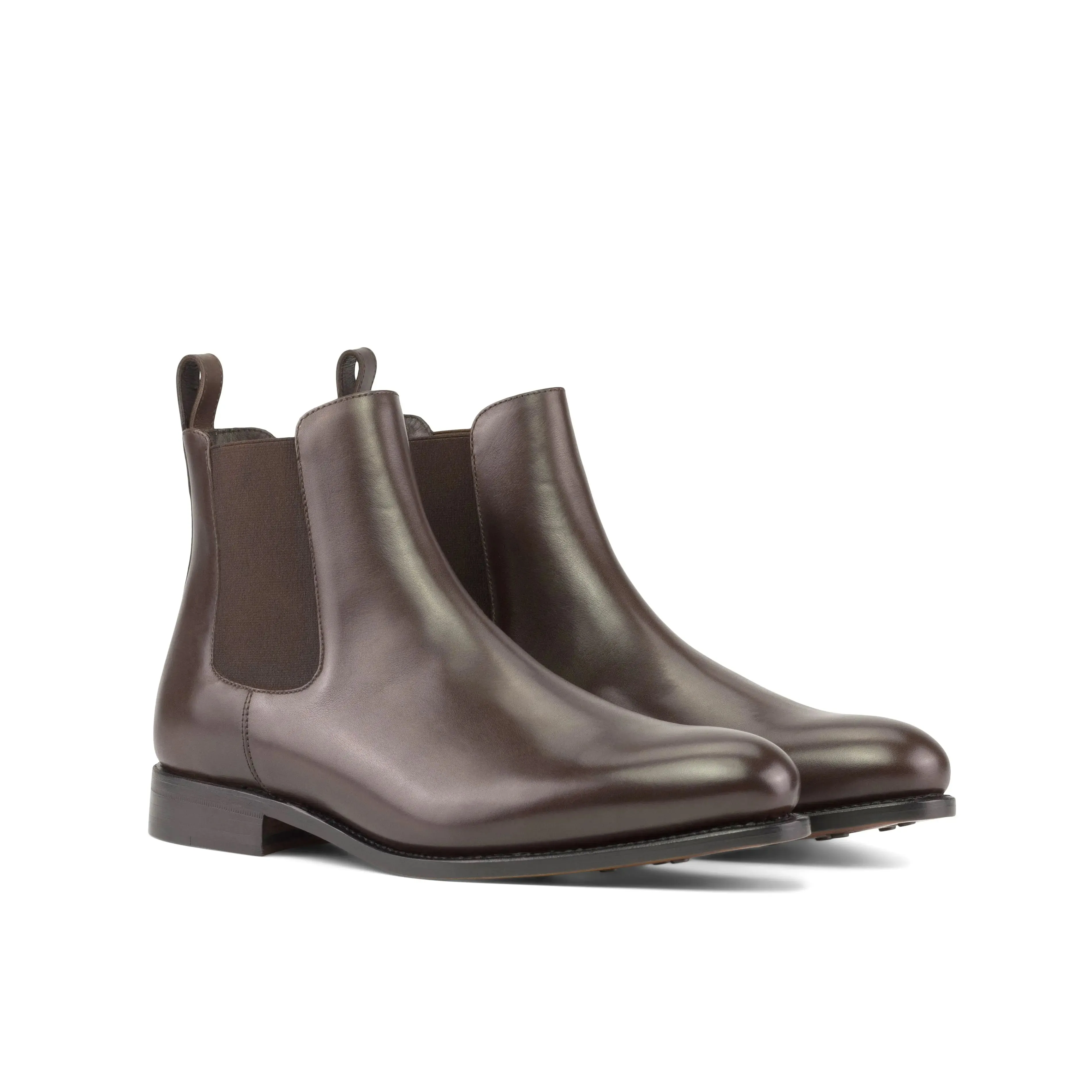 DapperFam Monza in Dark Brown Men's Italian Leather Chelsea Boot