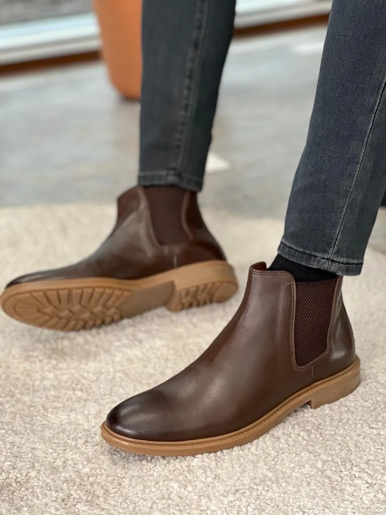 Dark Brown Chelsea Boots for Men by GentWith.com | Worldwide Shipping